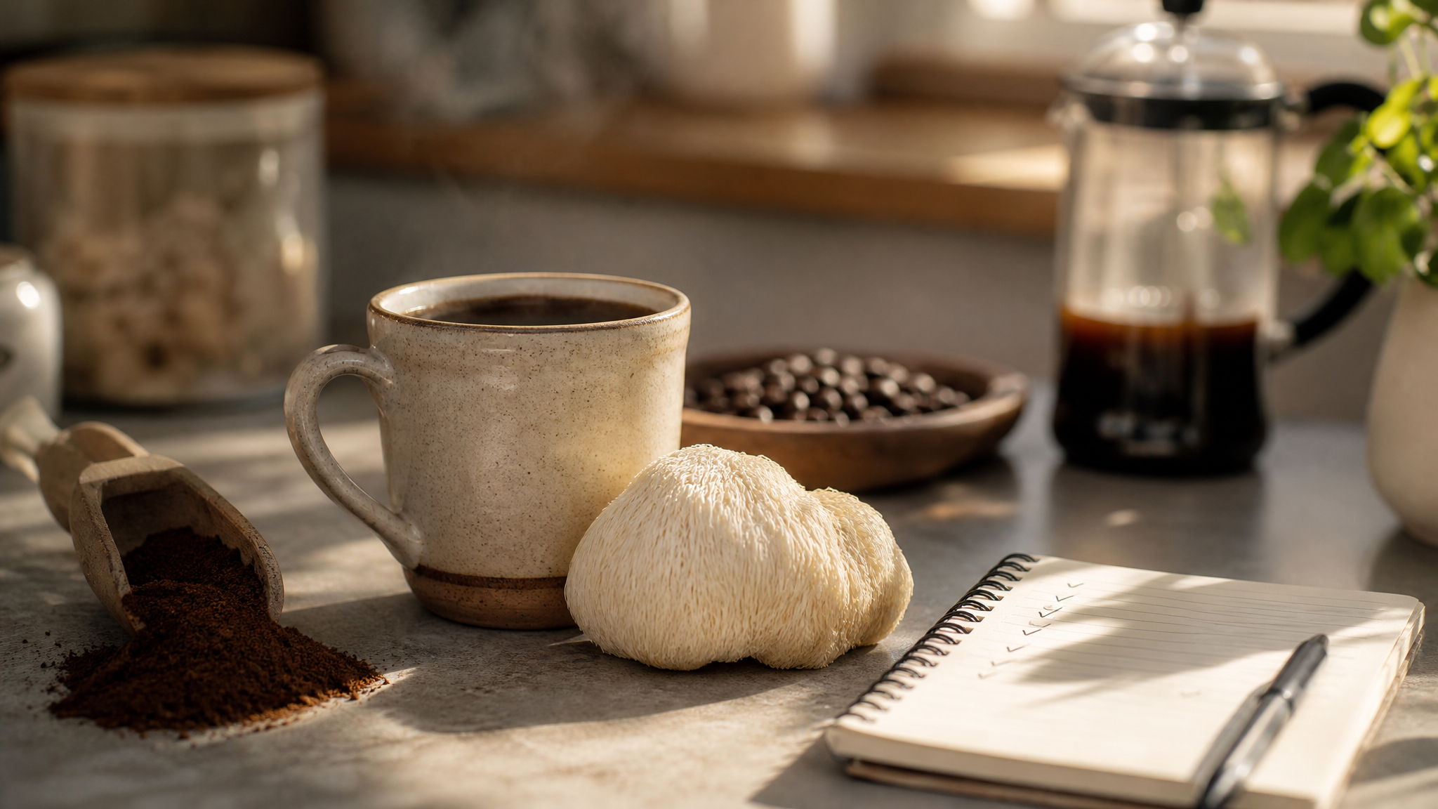 Lion's mane coffee for focus and brain fog
